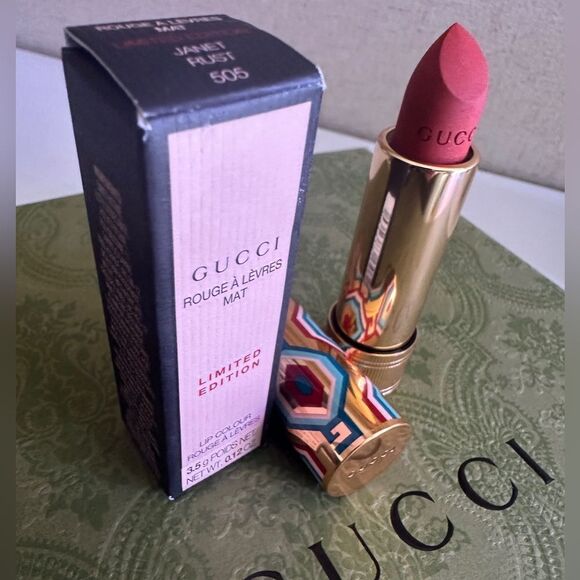 GUCCI ROUGE À LÈVRES MAT – LIMITED EDITION | JANET RUST 505 - Picture 7 of 17